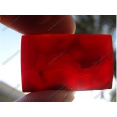 نگین عقیق قرمز طبیعی زیبا و بی نظیر -سایز بزرگ ( 8.4 گرم)
