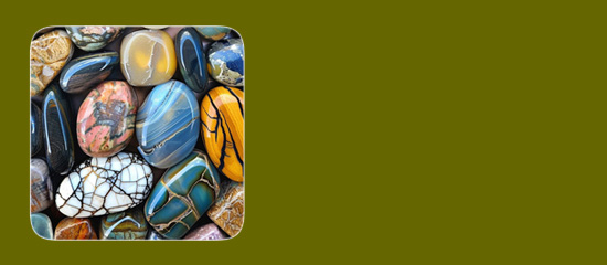 دسته سنگهای تراش خورده